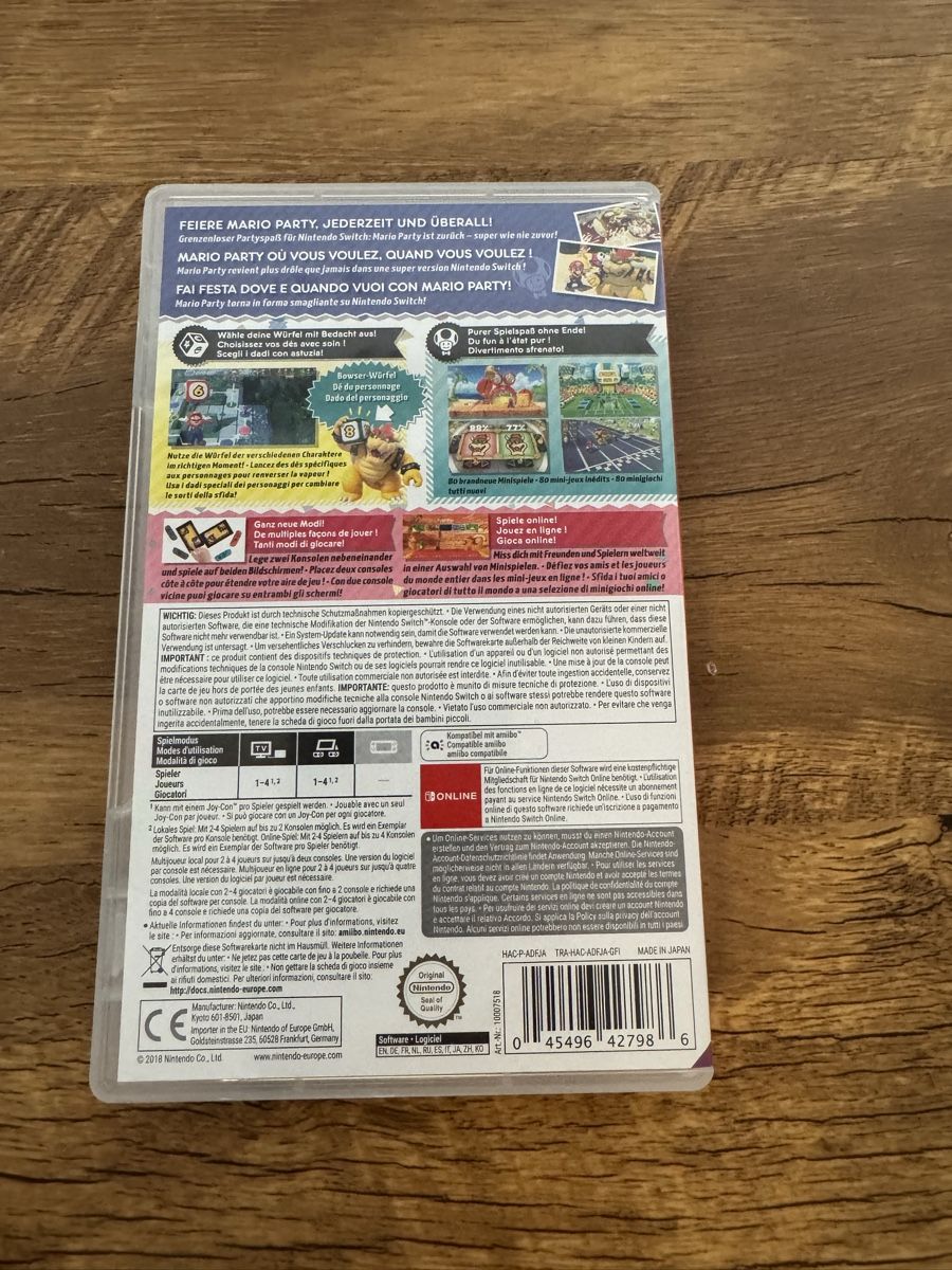 Nintendo Giochi: Super Mario Party pour Nintendo Switch – Usato da Brügg BE venduto da Goob 1