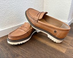 Carmela Brown Leather Loafers - Classic Style, Size 37