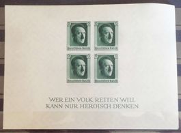 1937: 1. Nationale Briefmarkenausstellung, Block *