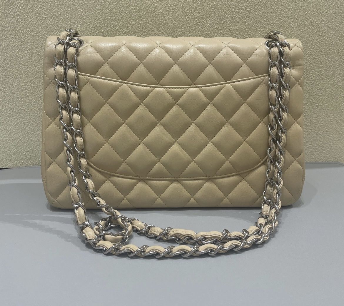 Chanel Borse da donna: Chanel Handtasche double flap beige, silber hardware – Nuovo (secondo la descrizione) da Oberrieden venduto da Mlew 1