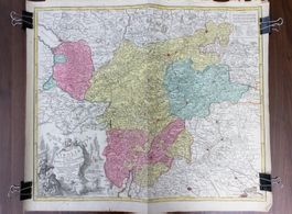 Kupferdruck Grafschaft Tirol / Tirolis Comitatus (1761)