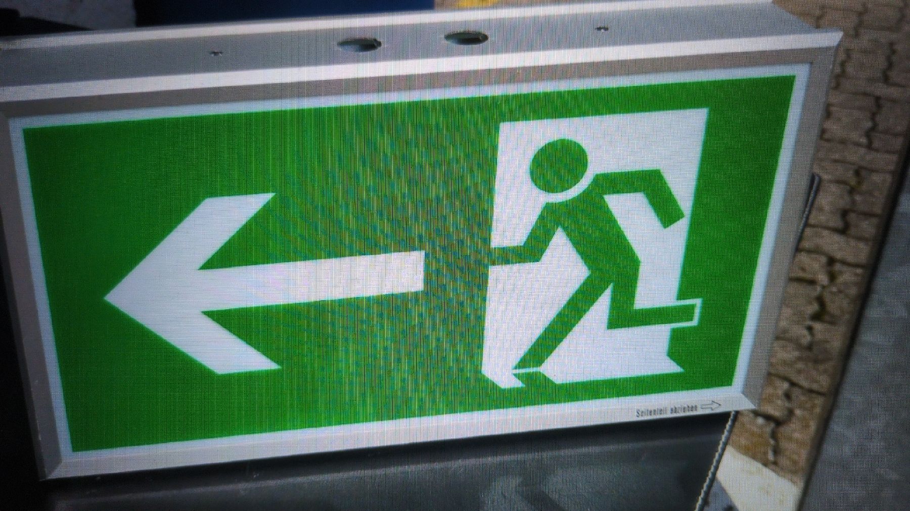 Lampade: EXIT NOTAUSGANGSBELEUCHTUNG von Lumatec  L ODER R / Led. TOP – Usato da Schaffhausen venduto da max_c62l