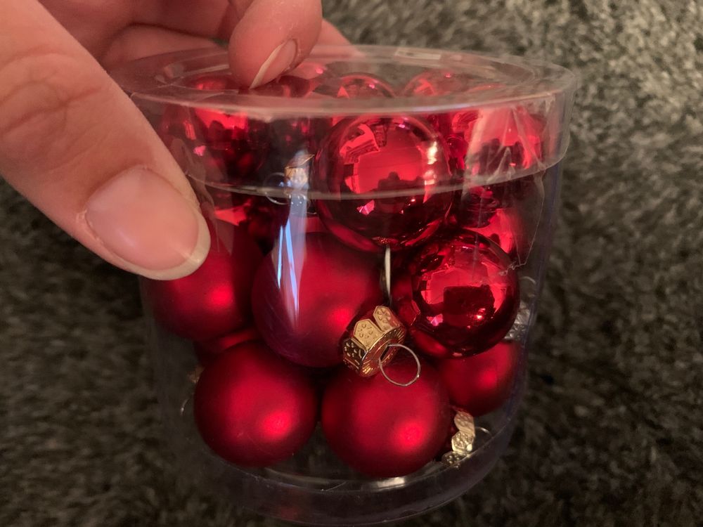 Christbaumkugeln klein rot Kaufen auf Ricardo