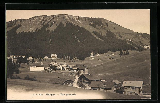 Cartoline postali: AK Morgins, Vue generale – Usato da Berlin venduto da bartko-reher