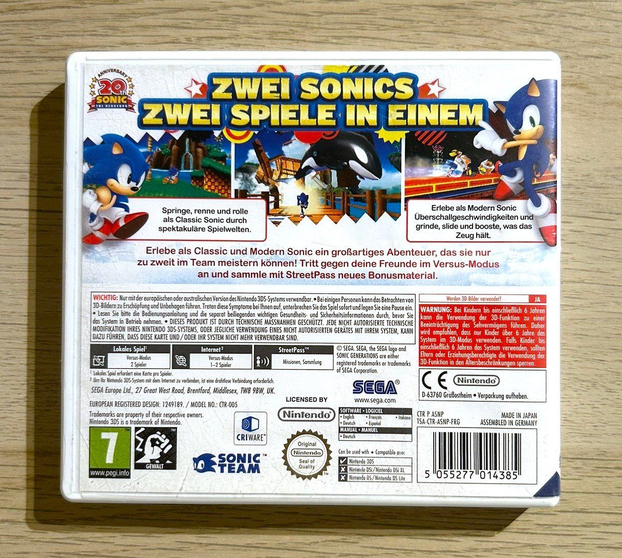 Sonic Giochi: Sonic Generations Nintendo 3DS – Usato da St. Gallen venduto da Alpine.Arcade 1