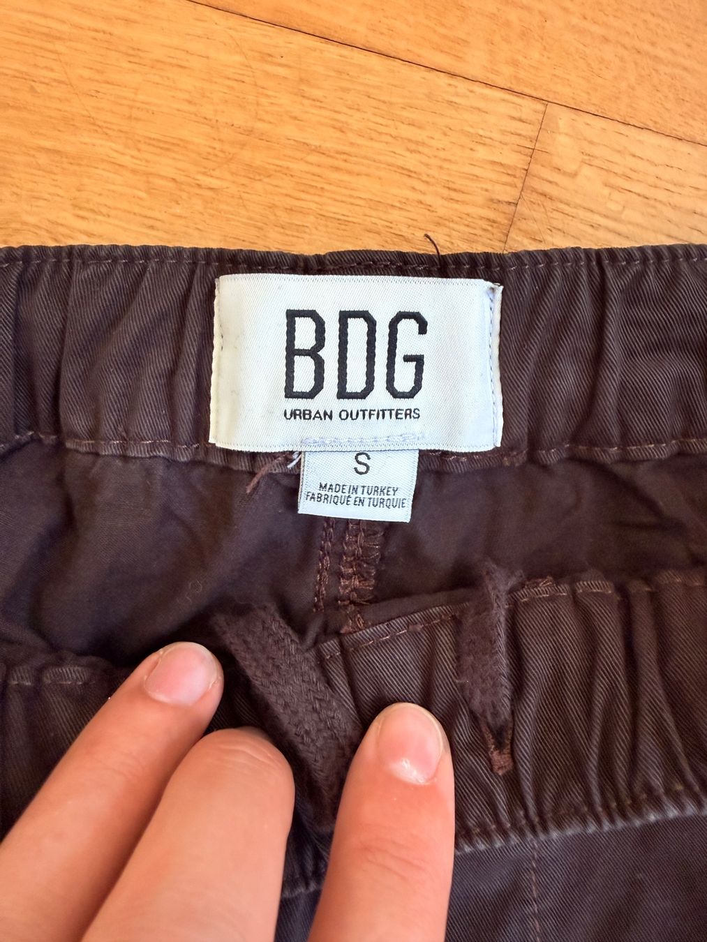 Pantaloni: Braune Baumwoll Ballonhose – Usato da Zürich venduto da Basilou98 5