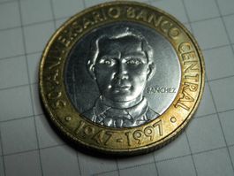 Dominikanische Republik 5 Pesos, 1997 50. Jahre Zentralbank