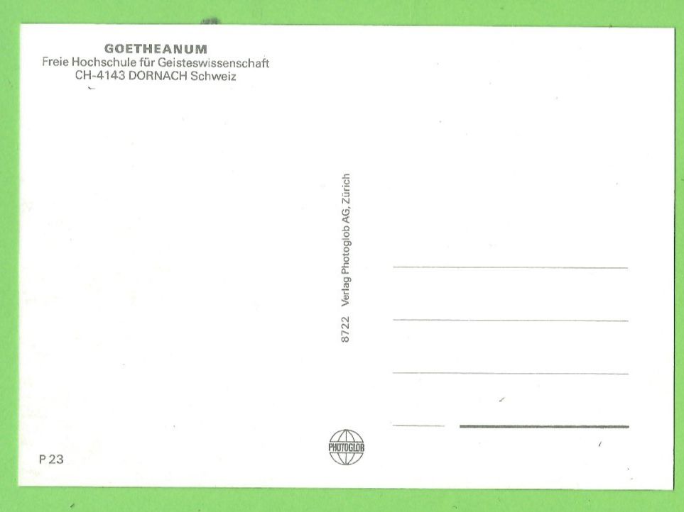 Cartoline postali: Goetheanum Dornach – Usato da Zürich venduto da t24_de 1