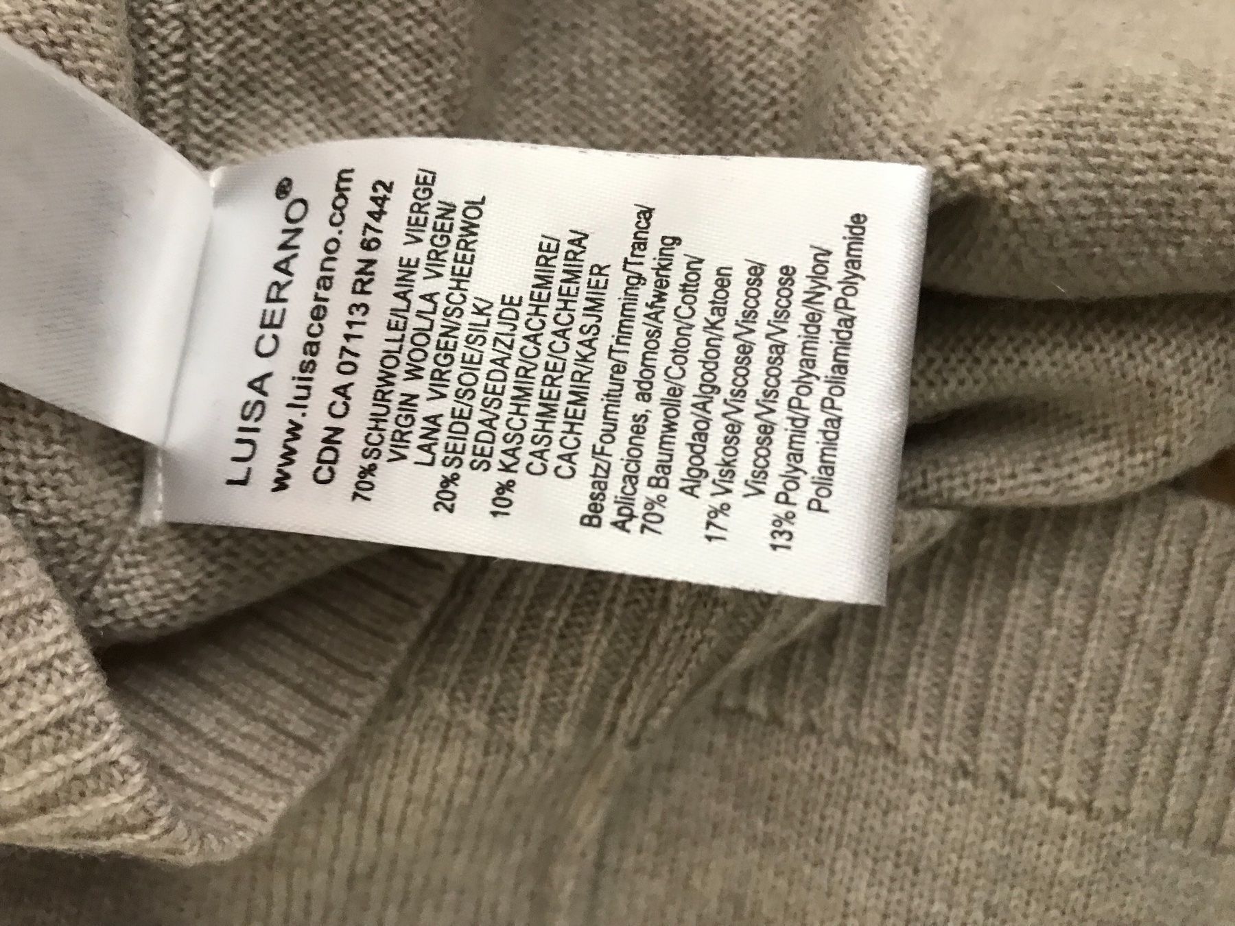Luisa Cerano Vestiti: Neu mit Etikette- Pullunder/ Strickkleid Luisa Cerano, g. 36 – Nuovo e nell'imballaggio originale da Zürich venduto da ZuriShrek 8