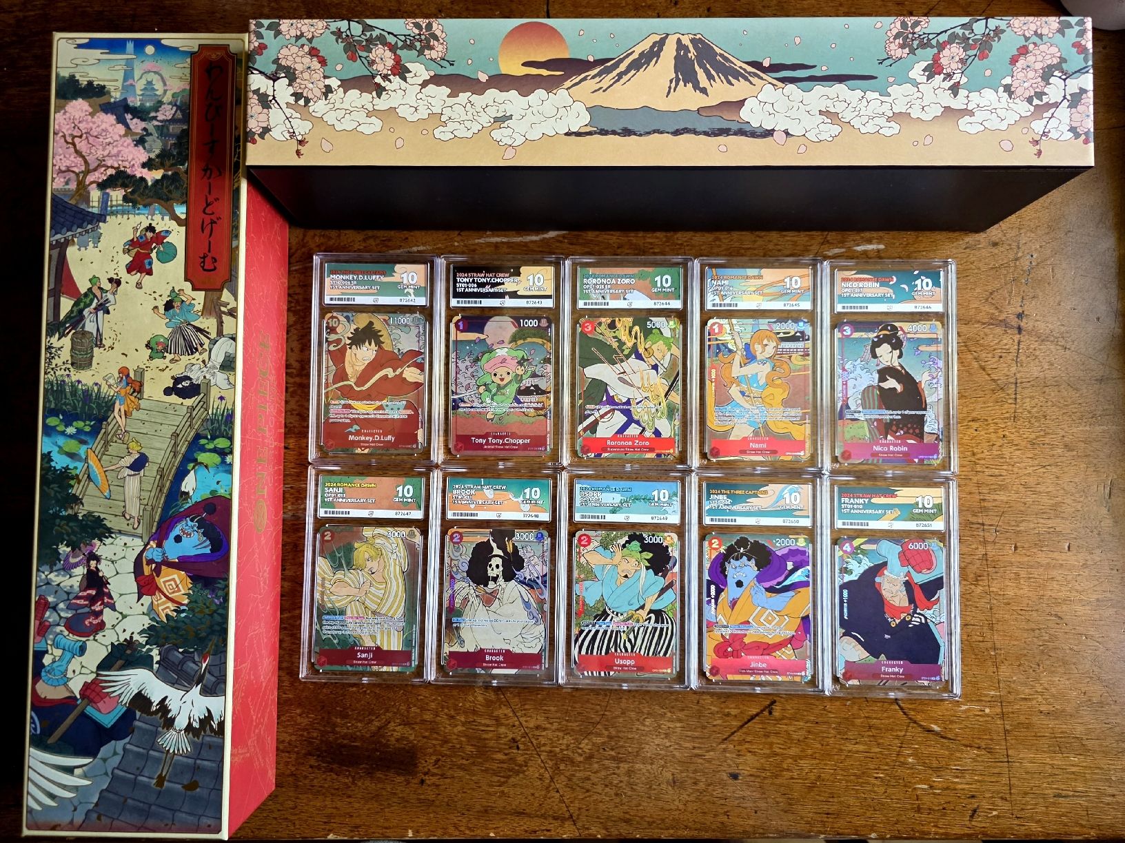 Bandai Carte collezionabili: One Piece - 1st Anniversary Set ACE 10 Sequential Full Set – Nuovo (secondo la descrizione) da Bern venduto da HotOden 1