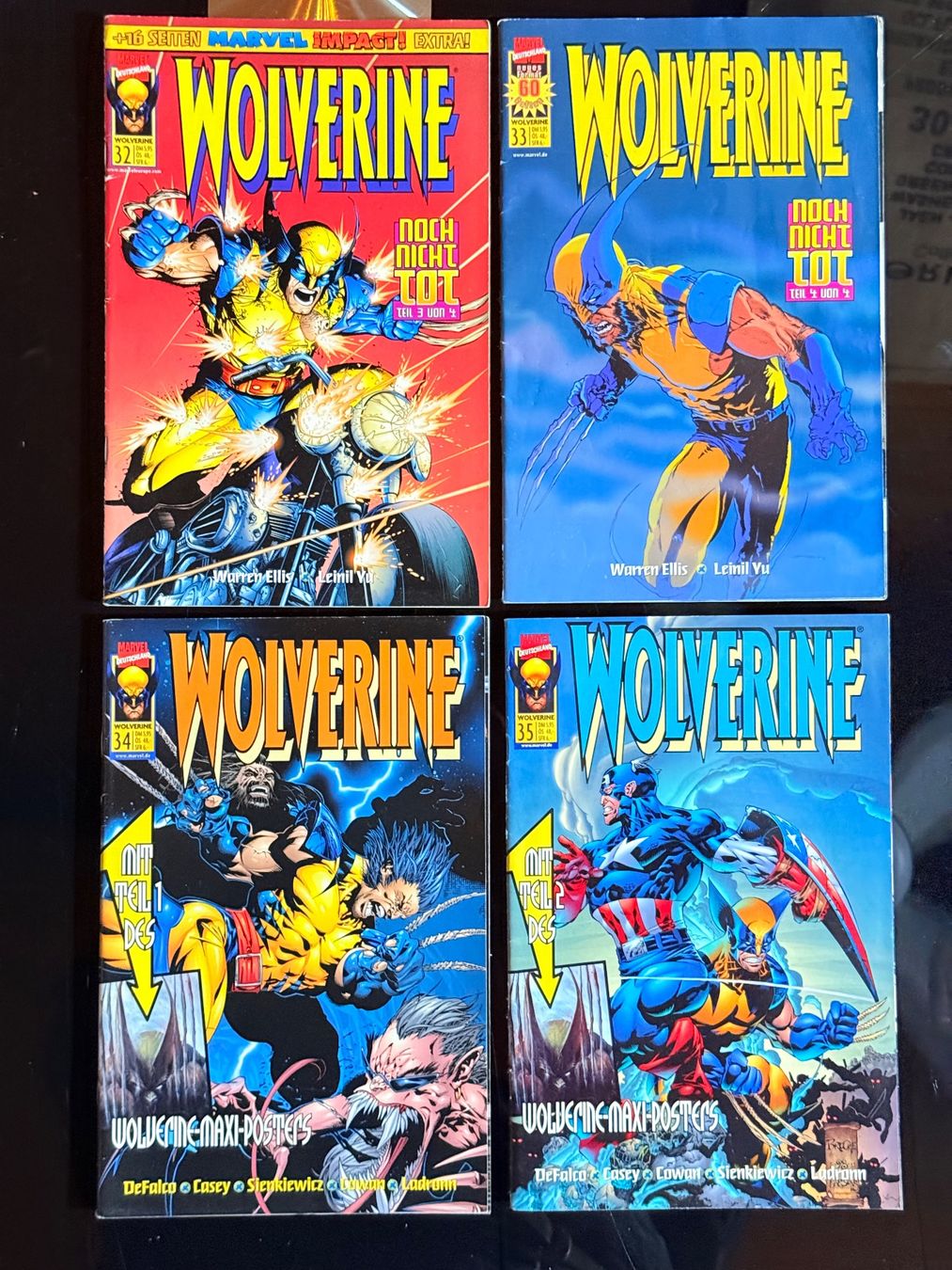 Fumetti: Wolverine Comics #32-35, Marvel Impact! – Usato da Zuerich venduto da SonderArt-Wertgut