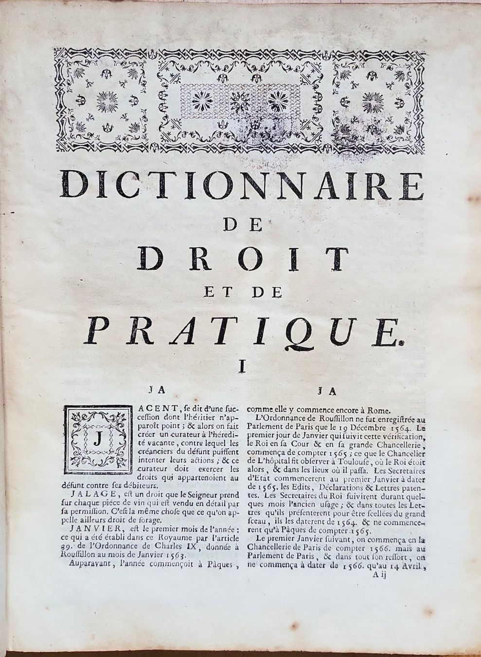 Livres: Dictionnaire de Droit, Tome Second, 1754 – D'occasion à Muttenz par Mithrur 2