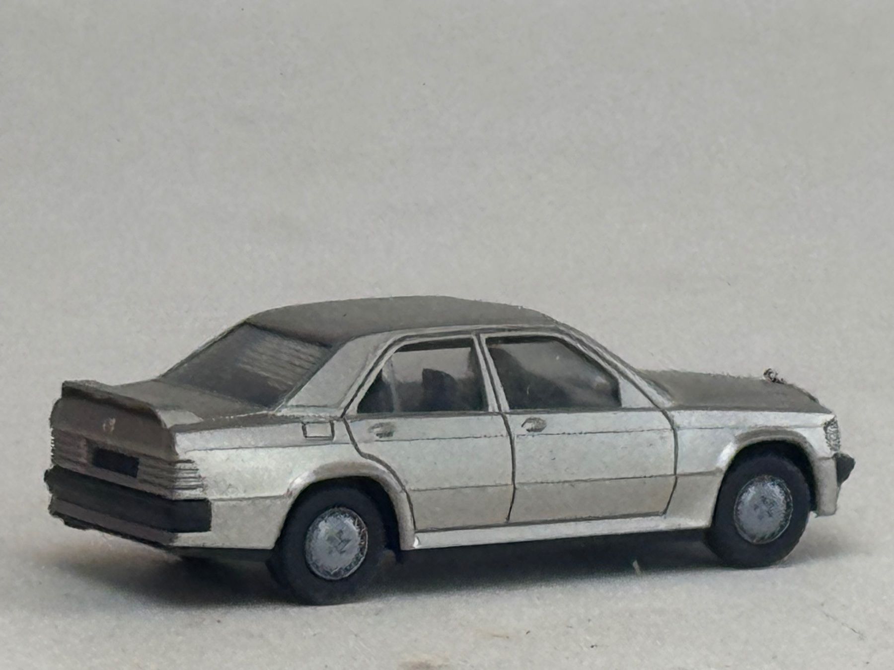 Herpa Voitures modèles: VE1- Herpa Mercedes 190 E silbern – D'occasion à Elm par Wikmtz 1
