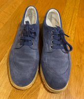 HOGAN Damen-Loafer aus blauem SEHR WEICHEN Leder  Grösse 4,5