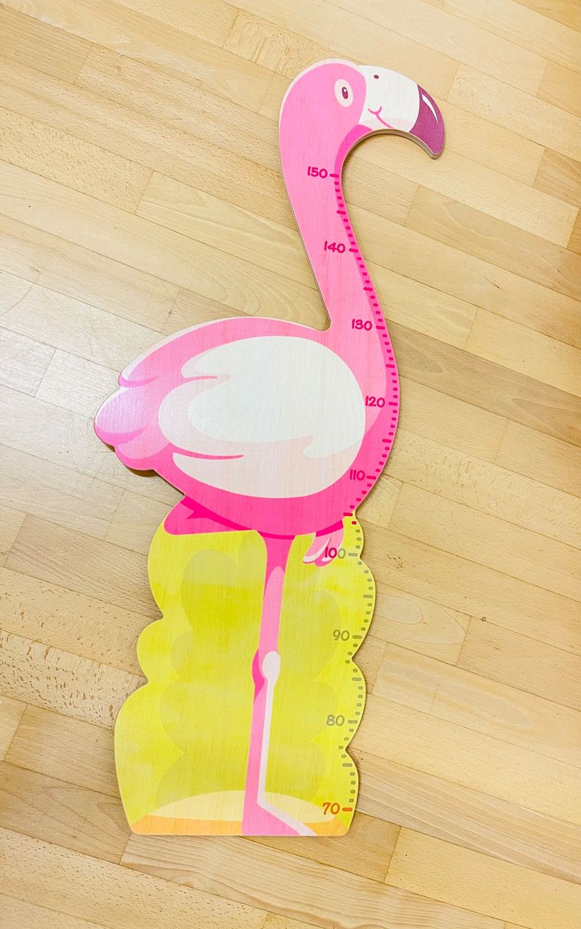 Messen: Flamingo Messlatte für Kinder, neu – Neu (gemäss Beschreibung) aus Olten von ELHANDEL