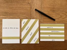 Gratis Versand - 3er-Set Grusskarten A6
