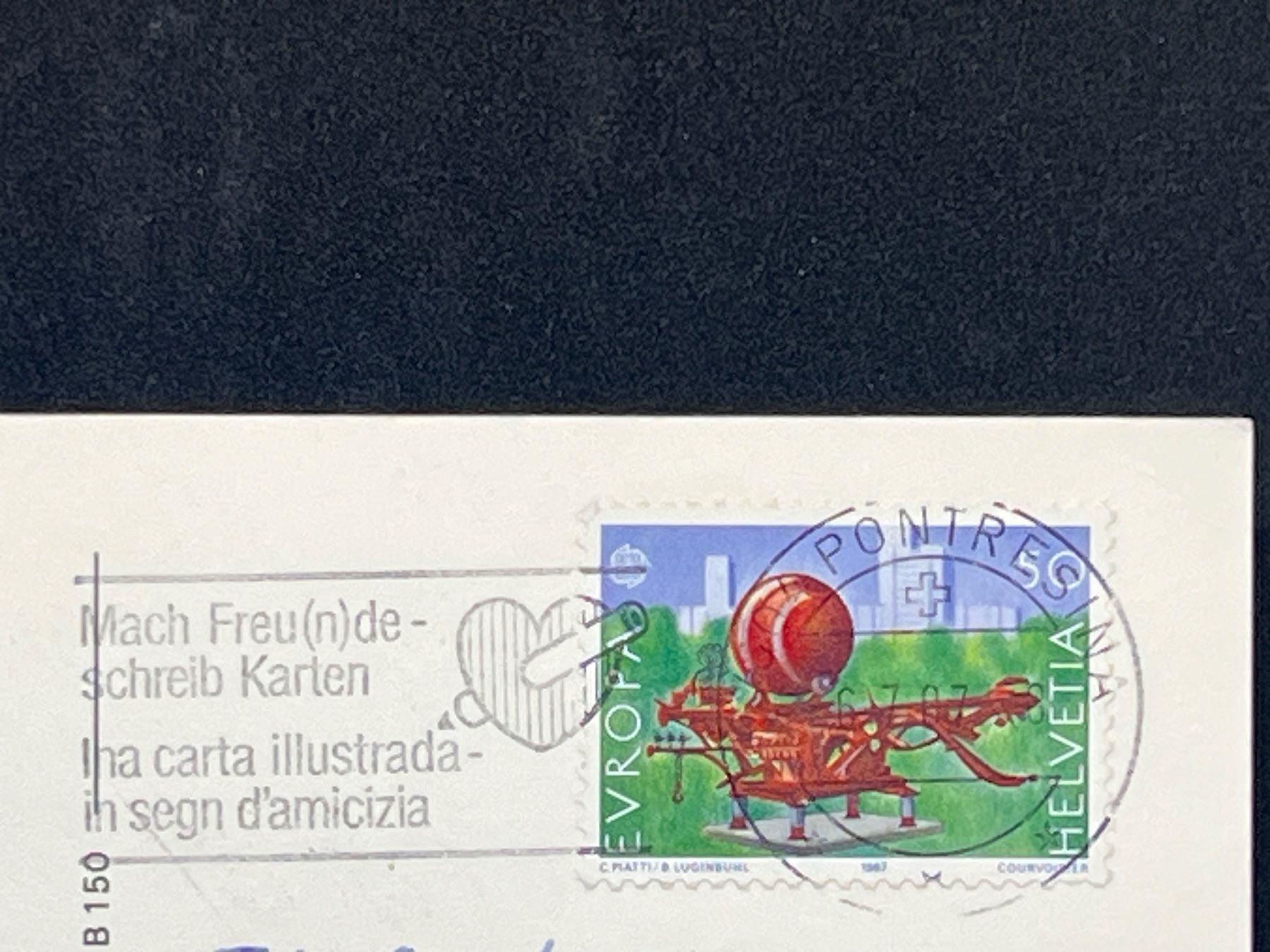 Ansichtskarten: Pontresina 1800m ü.M. – Gebraucht aus Widnau von Brusi9 1