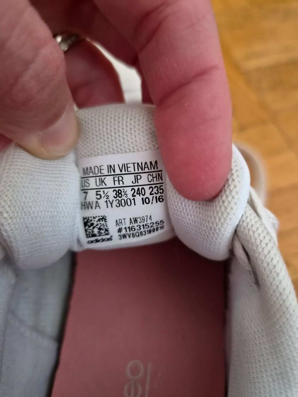 Chaussures femmes: Adidas Cloudfoam Sneaker, Grösse 38 2/3, Weiss – Neuf (Voir description) à Genève par sve_kk28 4