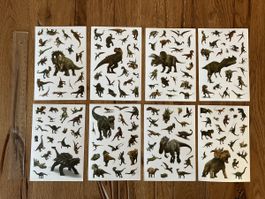 Schöne Dino Stickers 8 Bogen über 100 Stickers - neu!!!
