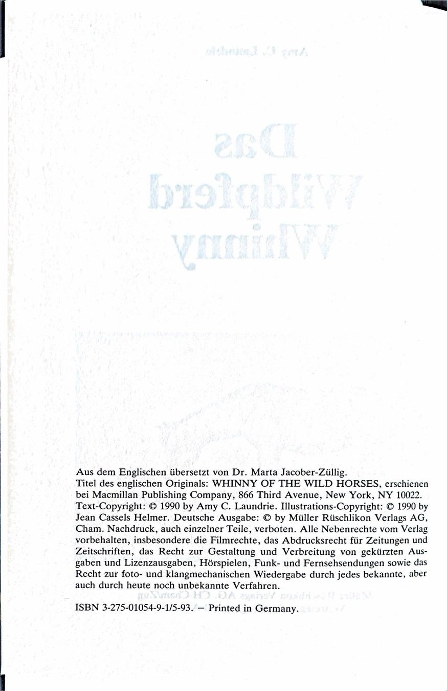 Libri: Das Wildpferd Whinny – Nuovo (secondo la descrizione) da Sarnen venduto da Livres 4