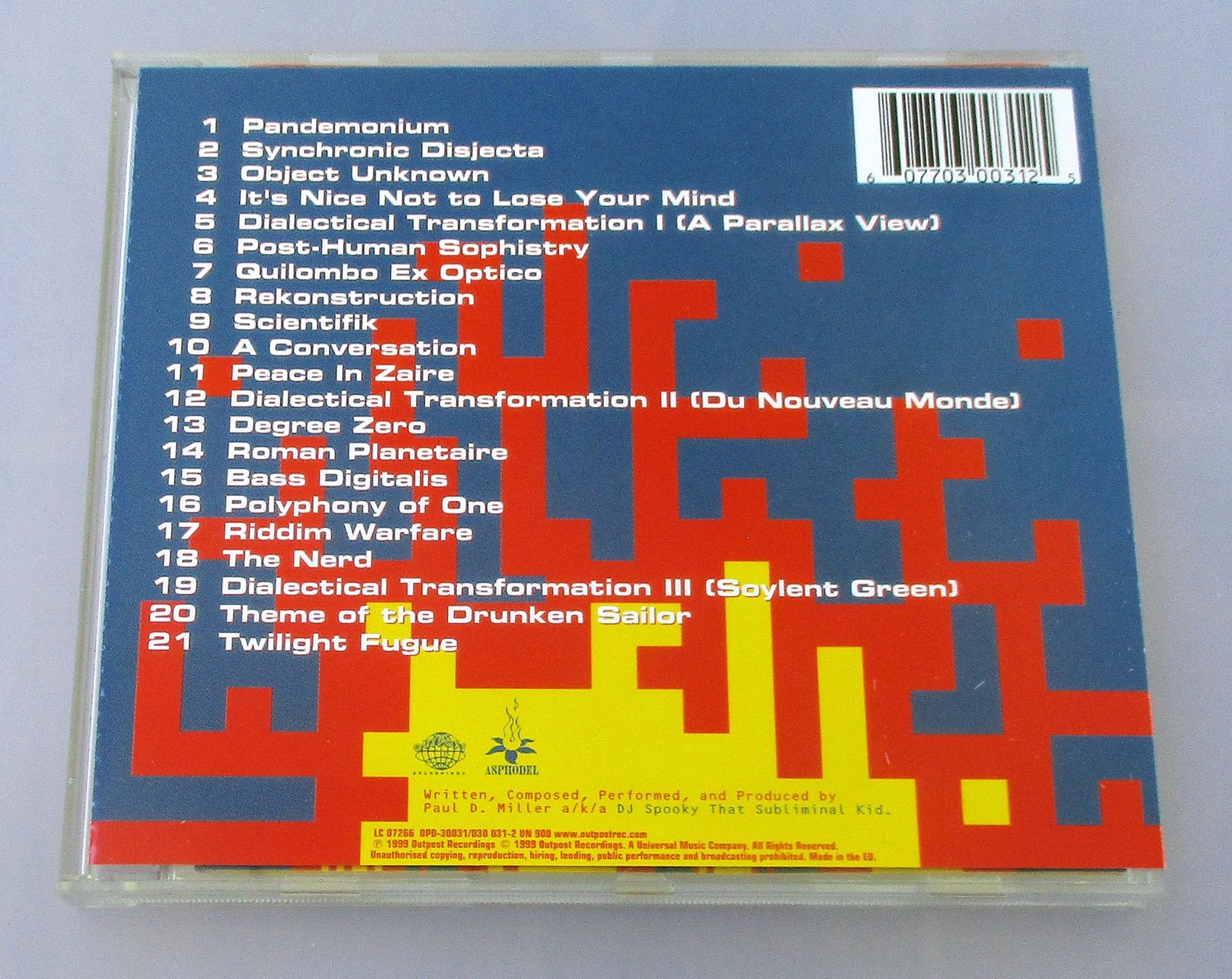 CD: DJ SPOOKY - Riddim Warfare – Usato da Wattwil venduto da Muriel11 1