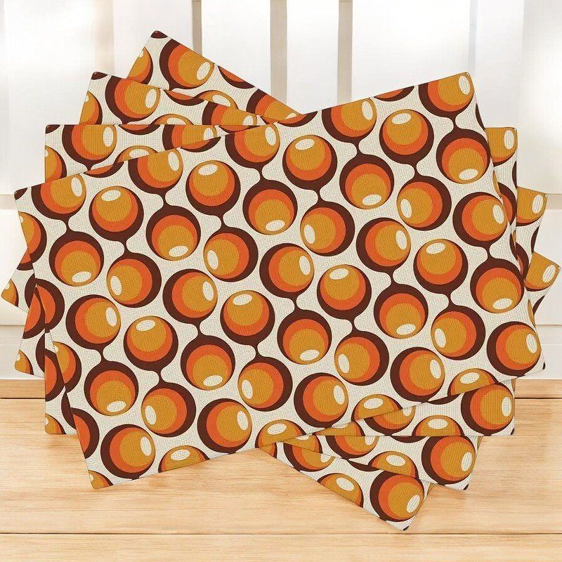 Set di tavolo e panche: Ensemble de 4 Sets de Table retro design vintage – Nuovo e nell'imballaggio originale da Meyrin venduto da Nostalgica
