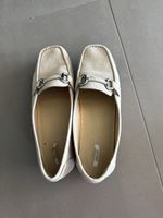 Geox Loafers Beige Leather Women's Size 39 Used