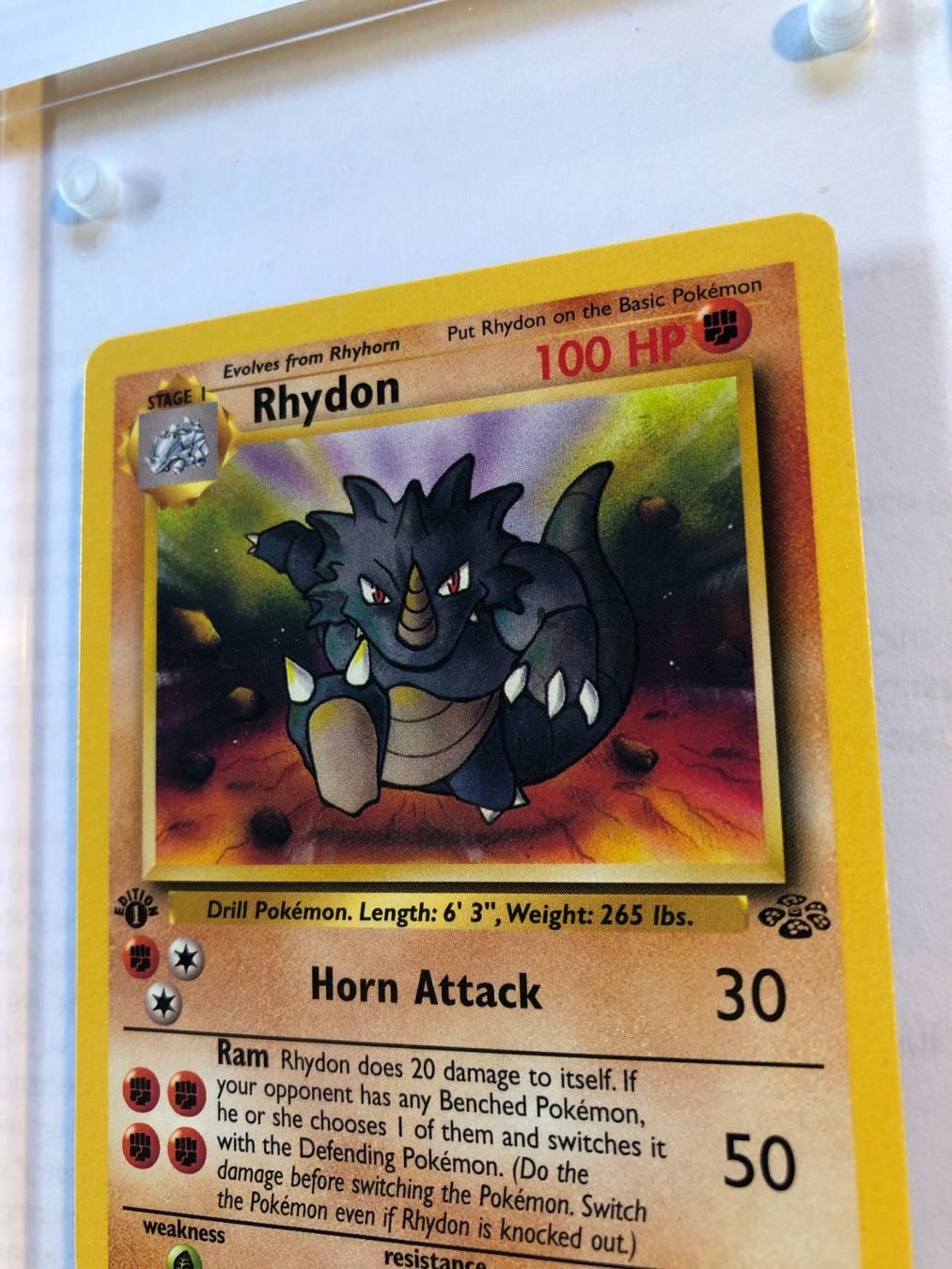 Cartes à collectionner: Rhydon (uncommon) 1st Jungle - MINT - ab 1.- – D'occasion à Giubiasco par dan_pr8b 3