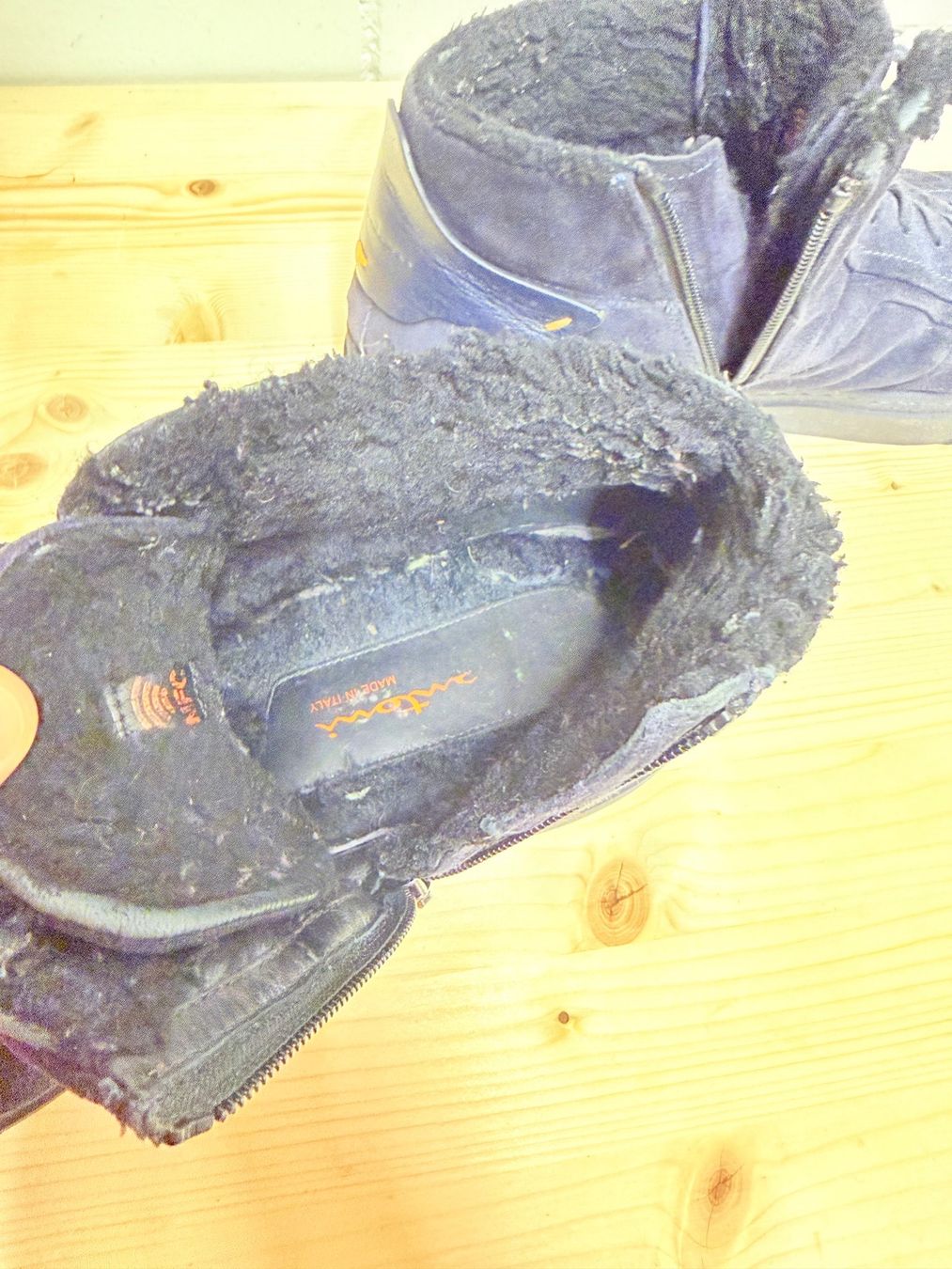 Santoni Scarpe da uomo: Santoni High-Top Sneaker "Oceanblue" mit Lammfell-Futter NFC – Usato da Root venduto da Jo.Di 6