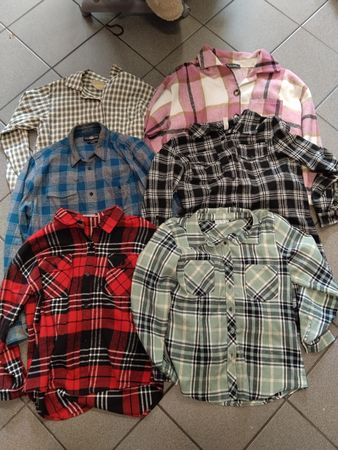 6x Marken  flanell hemden top Zustand xs,m,xl