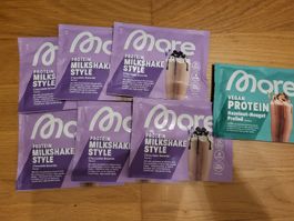 More nutrition Protein Milkshake Style chocolate Brownie etc