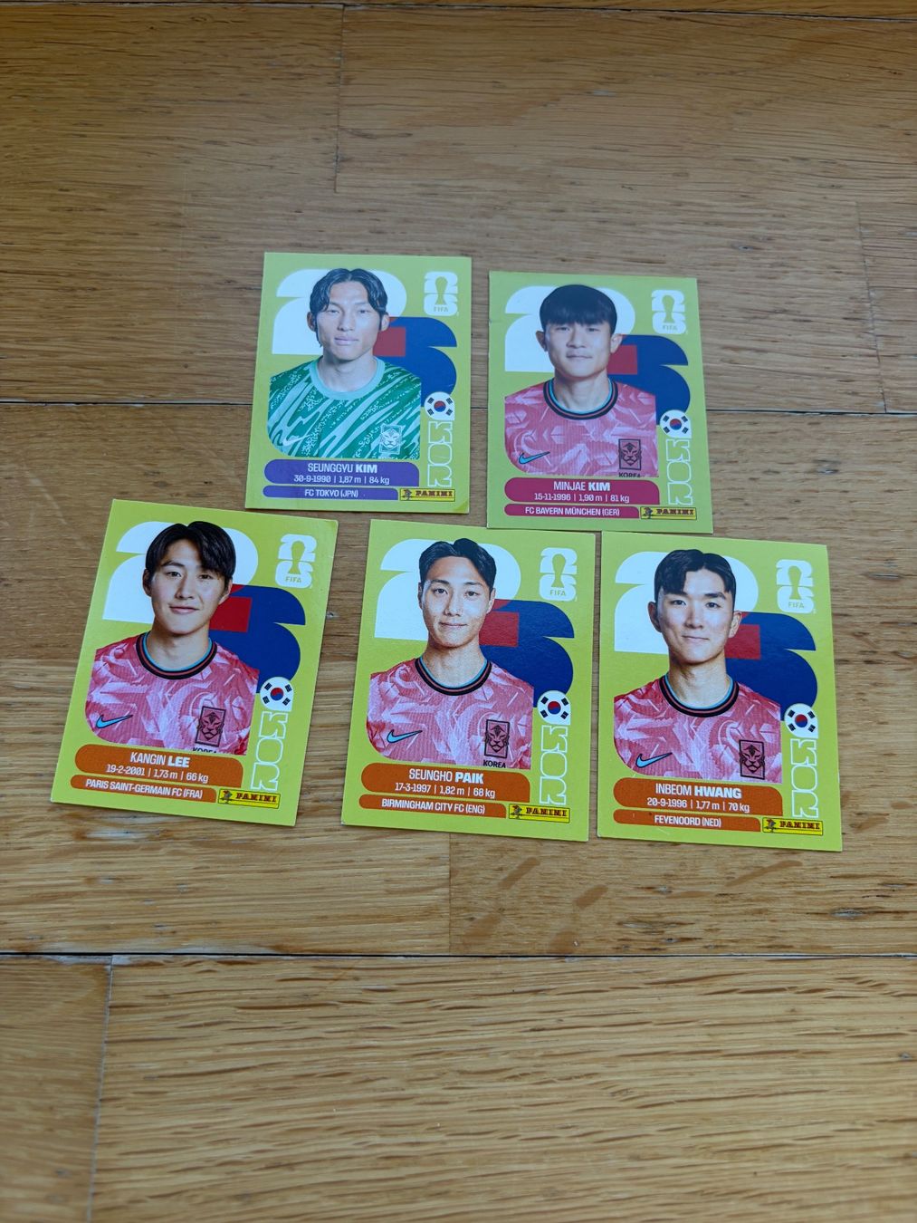 Panini Sammelbilder & Trading cards: Panini KOR 3,4,11,12,14 – Neu (gemäss Beschreibung) aus Zürich von bel5