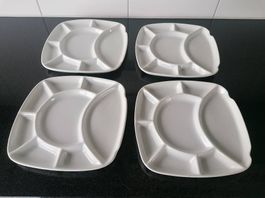 4x Fondue Chinoise Teller