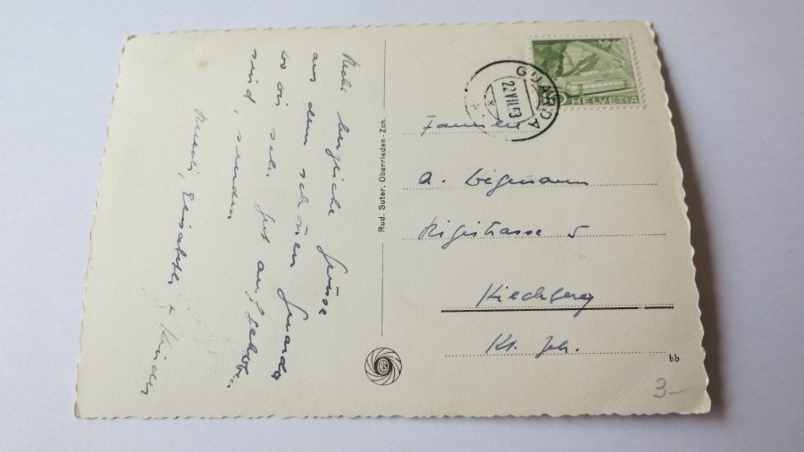 Cartoline postali: Guarda / GR - Dorfstrasse - 1953 – Usato da Jona venduto da centumprata 1