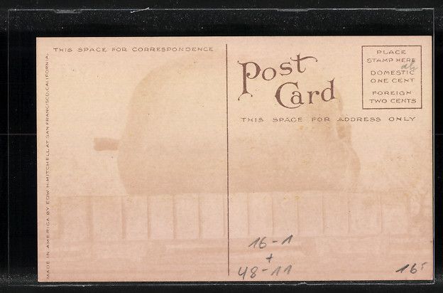 Cartoline postali: Optische Täuschung mit gigantischem Apf – Usato da Berlin venduto da bartko-reher 1
