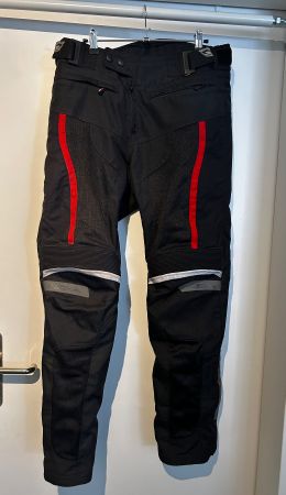 Richa Motorradhose Sommer Gr L Schwarz Rot mit Innenhose