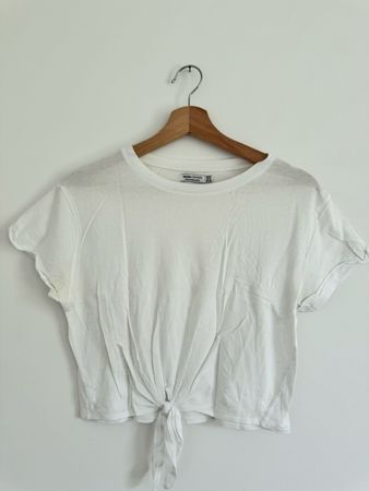 Bershka T-Shirt weiss Grösse S