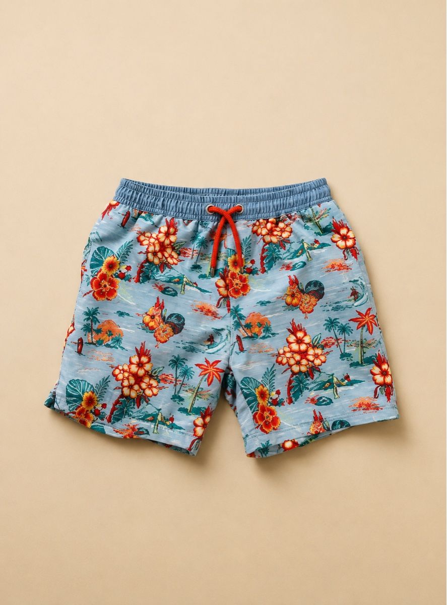 Costumi da bagno: SHORT DE BAIN ENFANT FLEURI – Nuovo (secondo la descrizione) da Lausanne venduto da mar_6snp 1