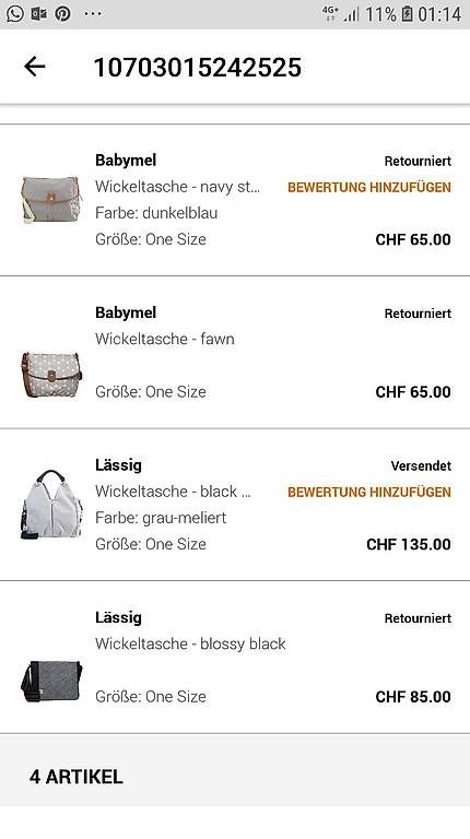 Borse & Zaini: Lässig Wickeltasche wie neu – Usato da Rüti ZH venduto da la-93 2