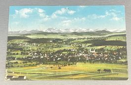 alte gelaufene Postkarte Winterthur Seen