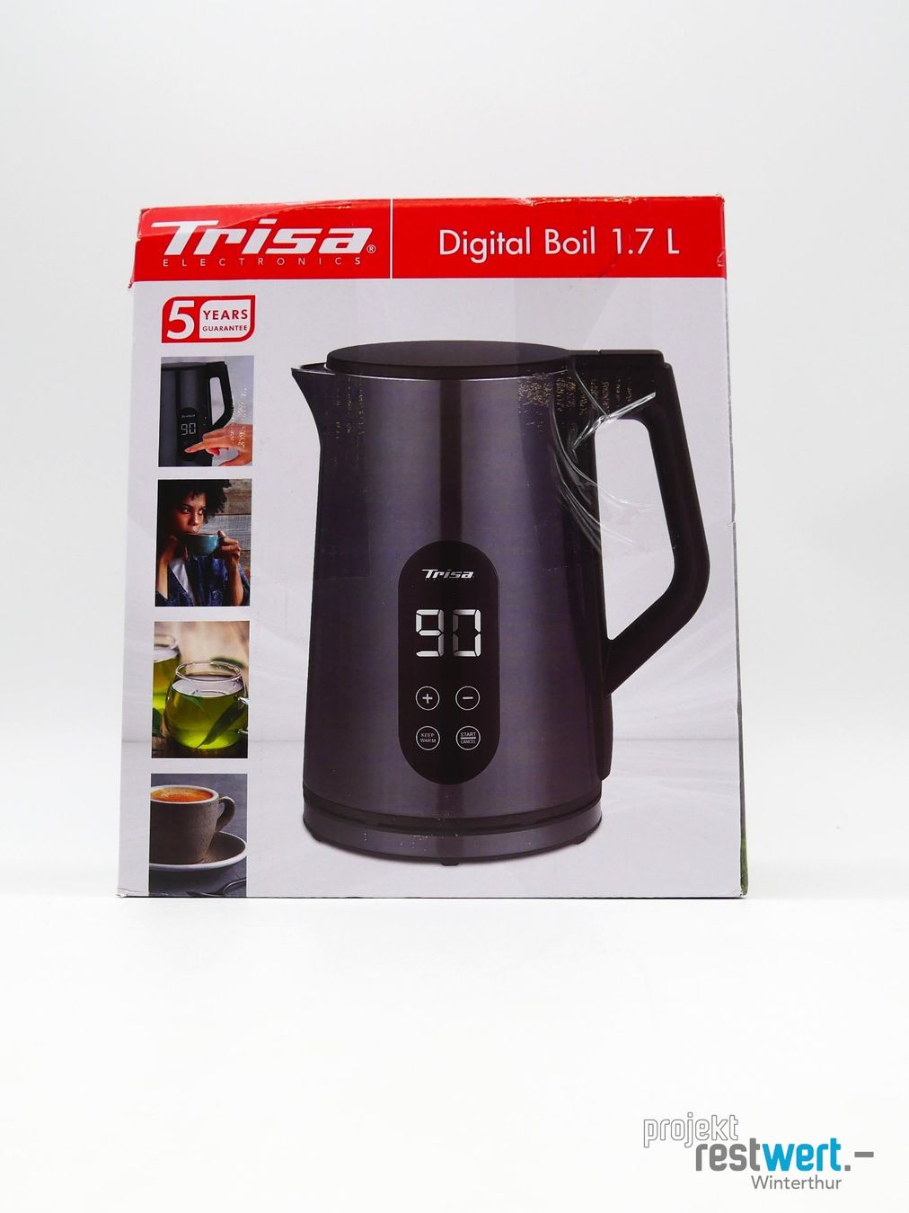 Trisa Bouilloires électriques: TRISA ELECTRONICS Digital Boil Wasserkocher 1.7 L – Neuf (Voir description) à Winterthur par Restwert_Winterthur 4