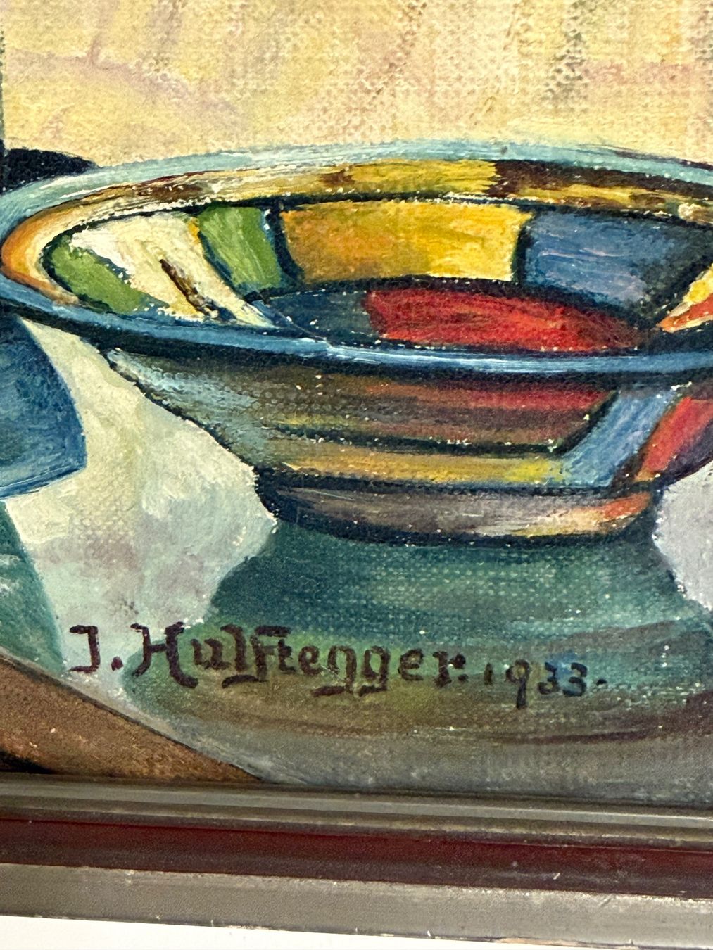 Dipinti: J. hulftegger 1933 Original Gemälde – Usato da Basel venduto da PAUL_ART 5