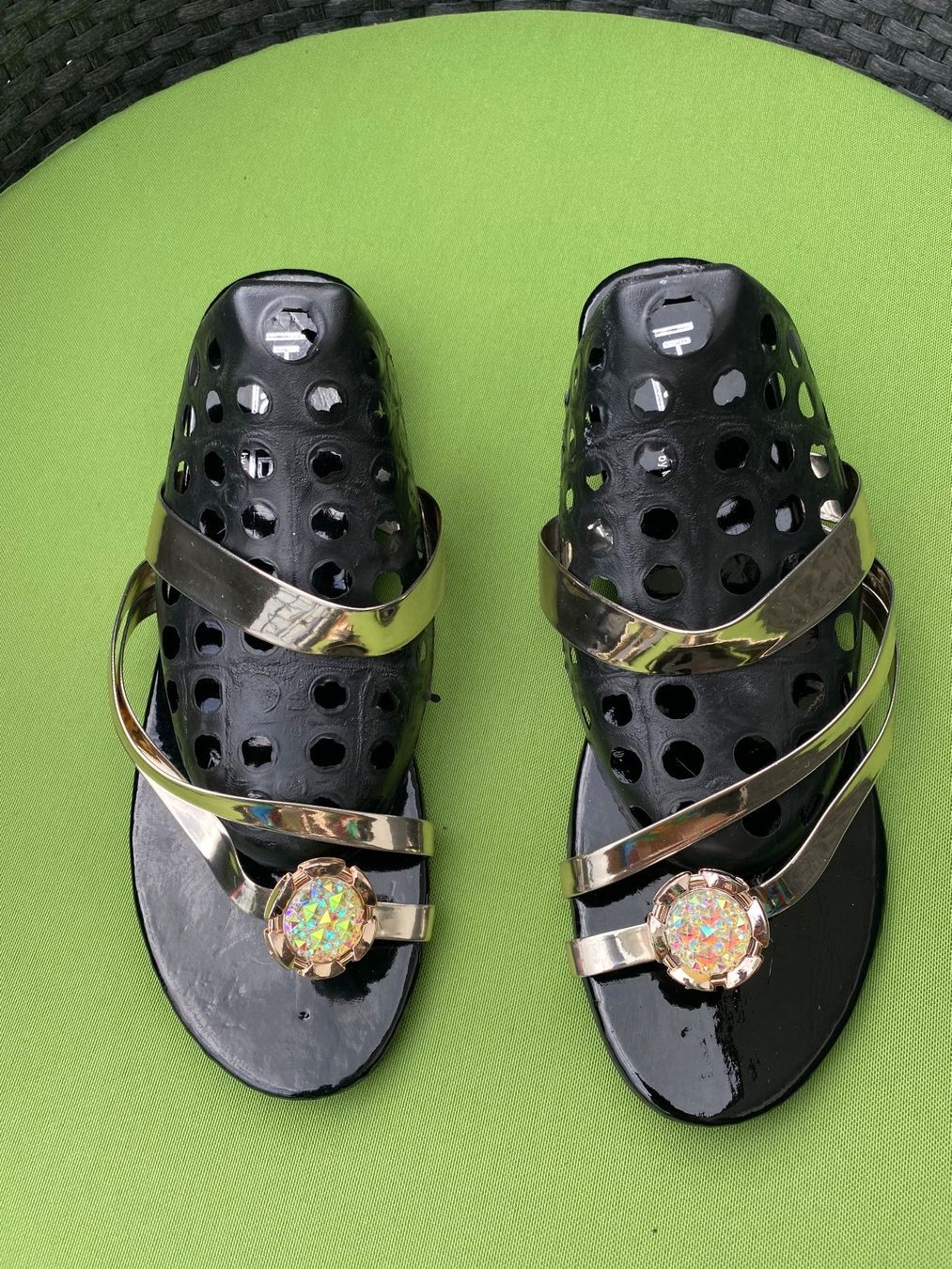 Chaussures femmes: SUMMERTIME - stylische Flip-Flops mit Décor, gold, 39 – Neuf (Voir description) à Winkel par ferrari2022 5