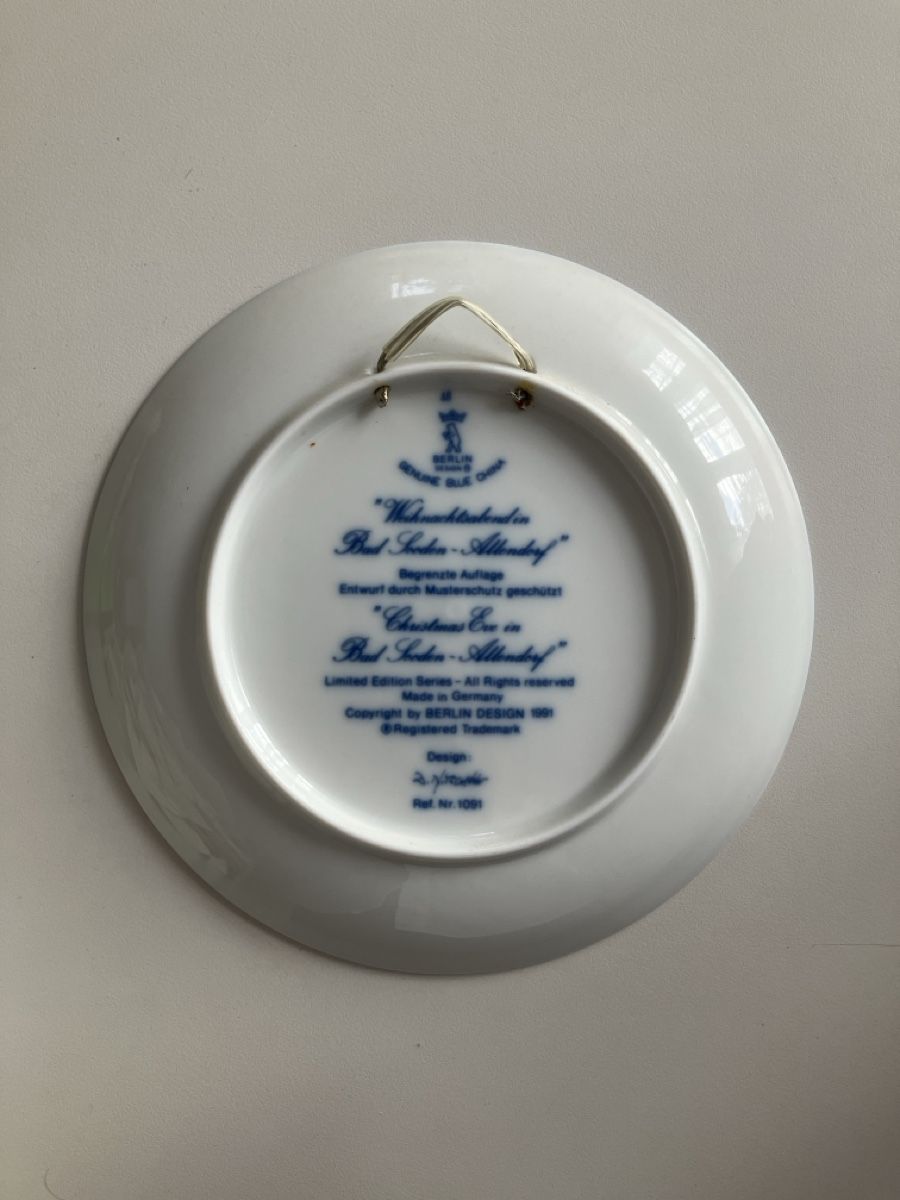 Teller: Berlin Design Teller, Weihnachtsabend, Bad Soden, 1991 – Neu (gemäss Beschreibung) aus Niederglatt ZH von maggie25 1