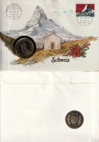 1985 Münzbrief mit unz. Fünfliber