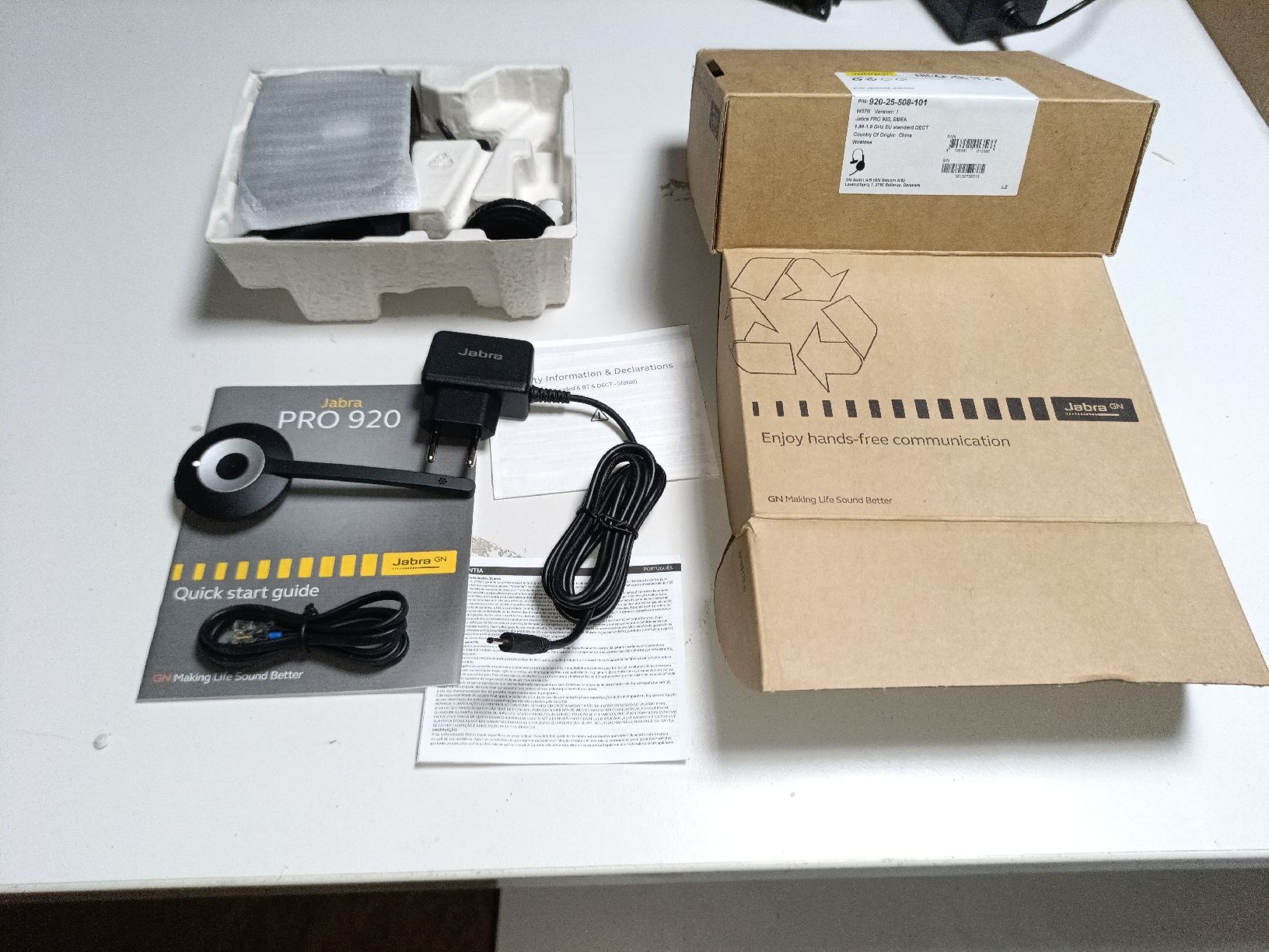 Jabra Cuffie: Jabra PRO 920 Headset mit Zubehoer neu – Nuovo e nell'imballaggio originale da Meilen venduto da Dburchard 1