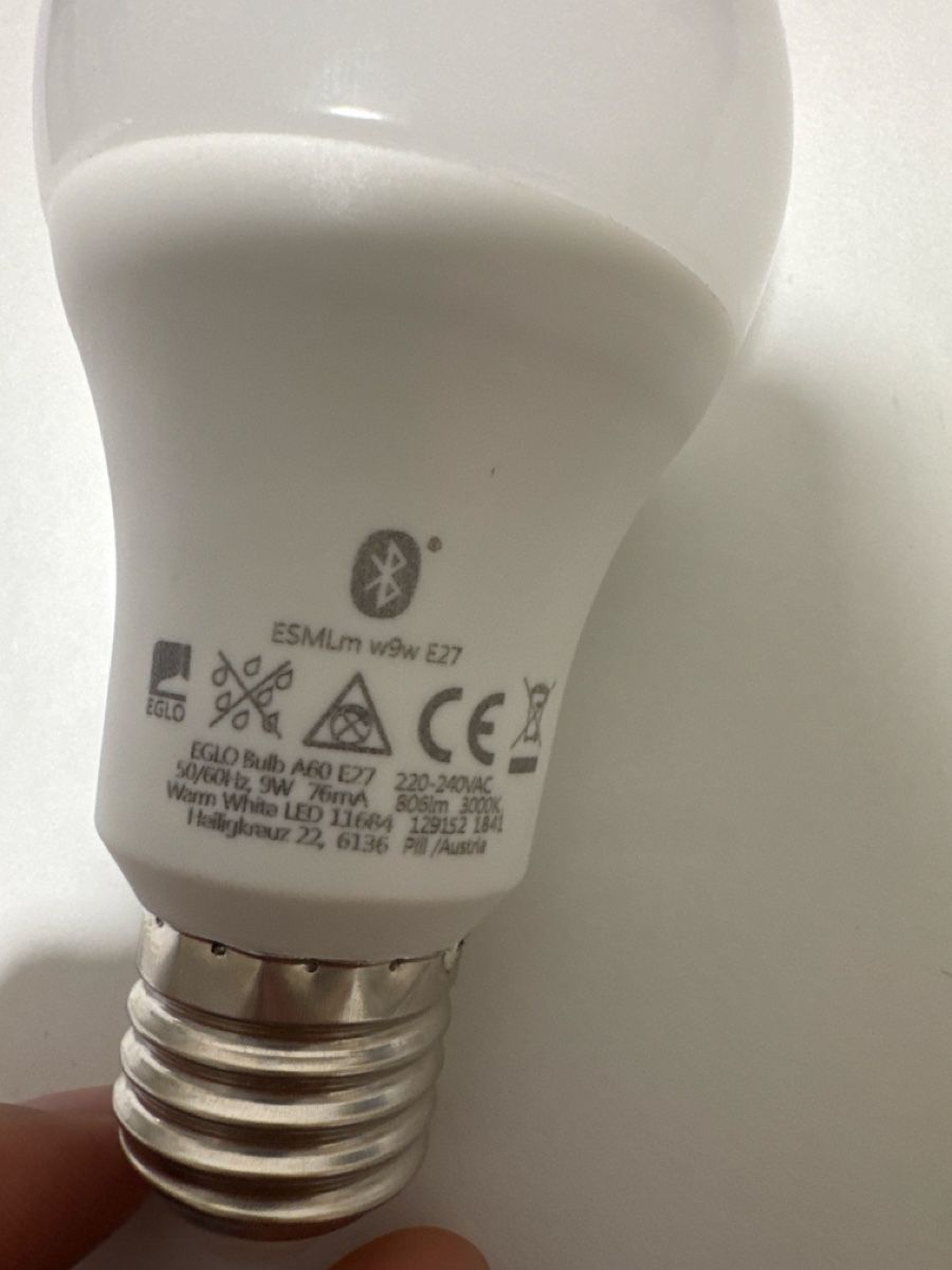 Eglo Lampade: EGLO Smart Home Bluetooth Light Bulb A60 E27 – Usato da Bassecourt venduto da gaz_ss9g 1