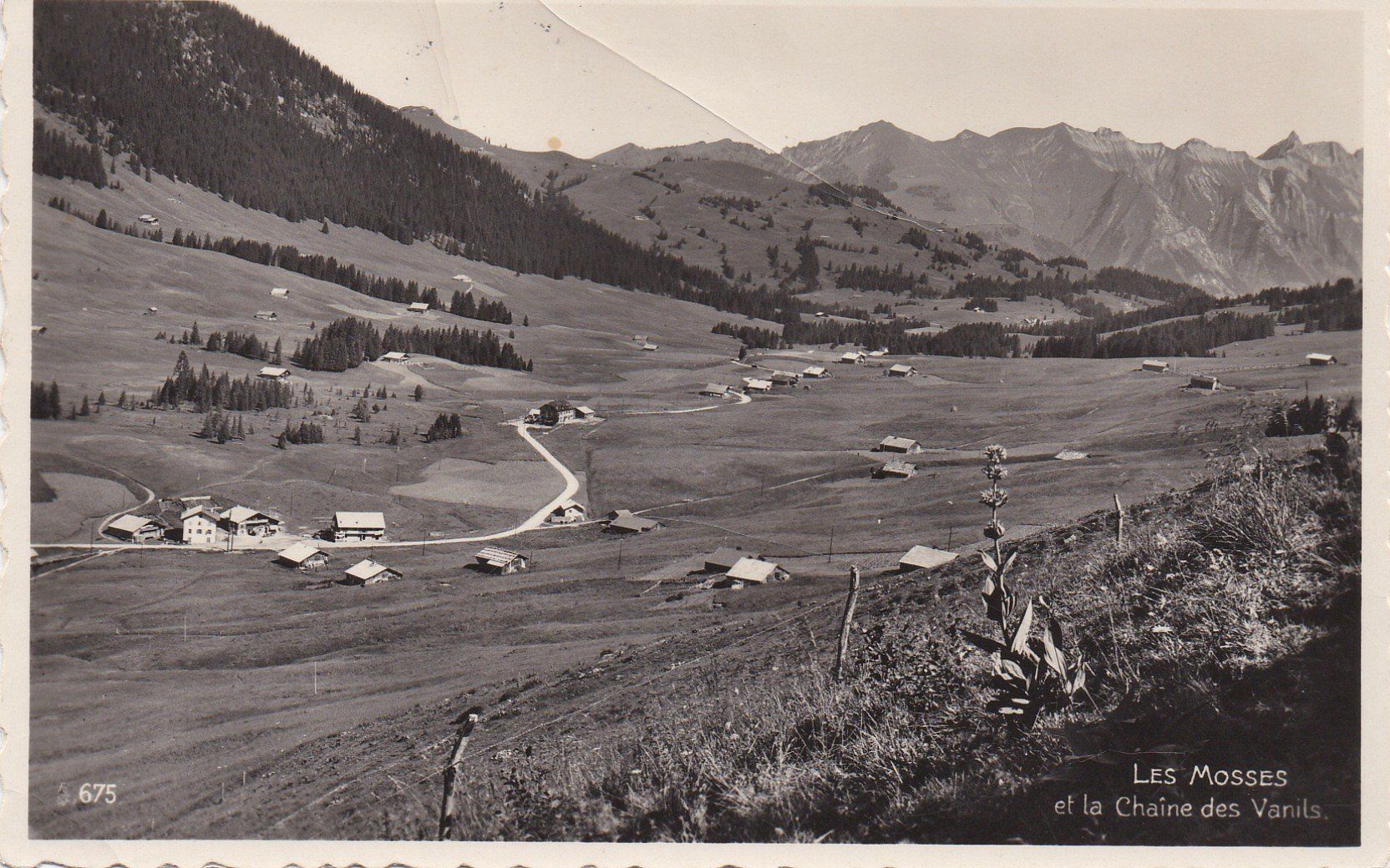 Cartoline postali: AK - Les Mosses - gel. 20.9.1948 – Usato da Fribourg venduto da schnalla92