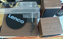 Tourne-disque Lenco LS-100WD bois noir état comme neuf