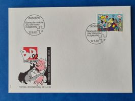 Ersttagsbrief Festival Int. de la BD 92 Sierre Datum 22.5.92